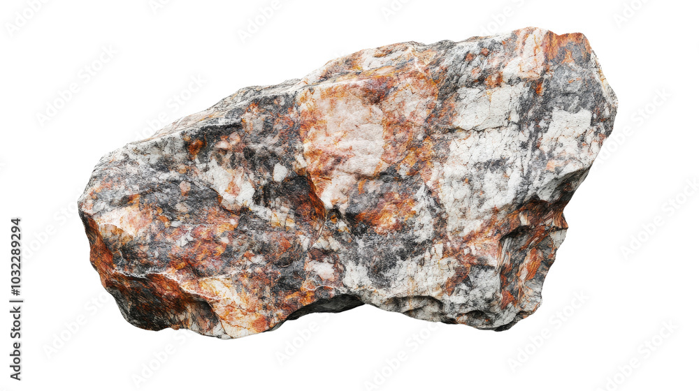 Textured rock on Transparent background Textured rock on Transparent background