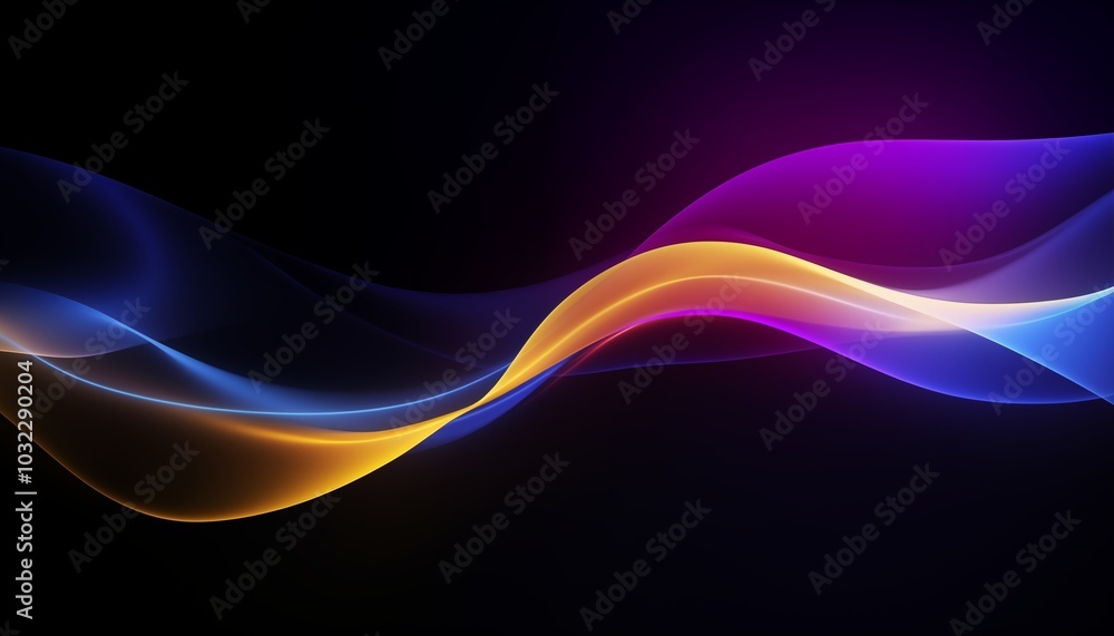 abstract background with yellow purple waves colorful abstract background with yellow purple waves colorful