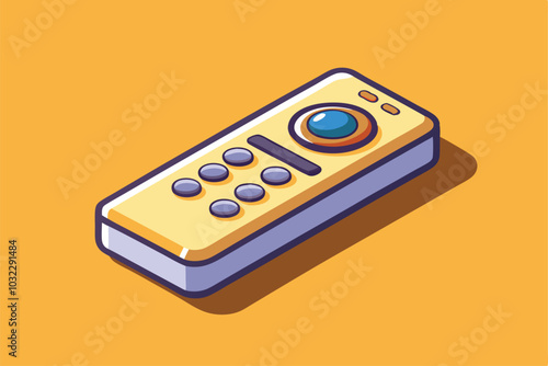 Remote Control watercolor clipart isolate on solid background.