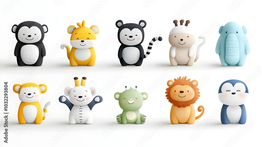 Charming Watercolor Depicting a Variety of Monkey Species in Their Natural Habitats and Poses Perfect for Zoo or Nature Themed Designs and Clipart Charming Watercolor Depicting a Variety of Monkey Species in Their Natural Habitats and Poses Perfect for Zoo or Nature Themed Designs and Clipart