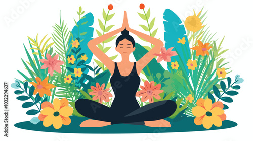 International Day of Yoga Background Illustration