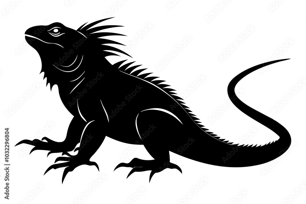iguana silhouette vector illustration iguana silhouette vector illustration