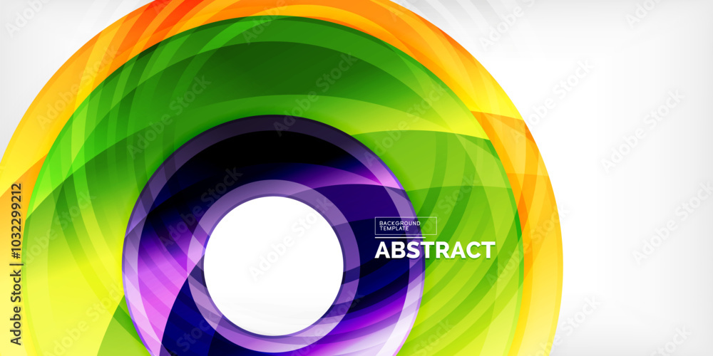 Bright colorful circles with light effects. Abstract background Bright colorful circles with light effects. Abstract background