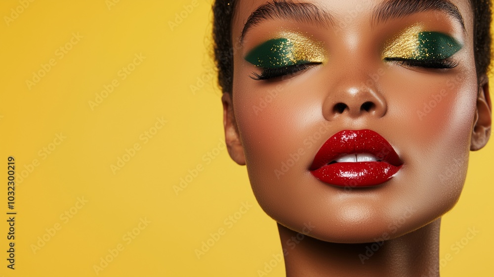 portrait of a woman with makeup portrait of a woman with makeup