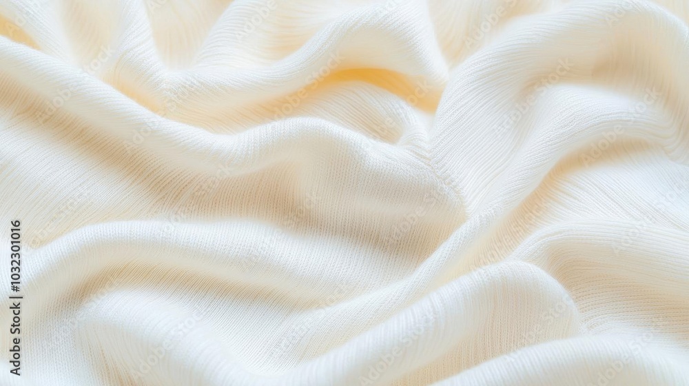 Close-up of infant bodysuit fabric, soft studio lighting, seamless backdrop, mockup focusing on textile quality and product details Close-up of infant bodysuit fabric, soft studio lighting, seamless backdrop, mockup focusing on textile quality and product details