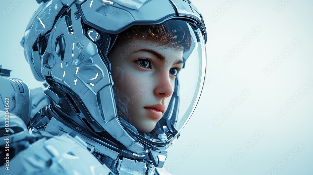 Astronaut in a futuristic suit Astronaut in a futuristic suit
