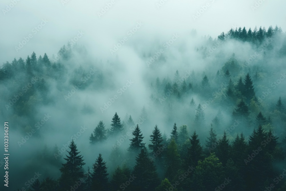 Fog Background in Nature Fog Background in Nature