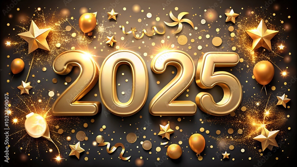 A celebratory 2025 number background with artistic design elements and vibrant colors, perfect for New Year celebrations and digital designs A celebratory 2025 number background with artistic design elements and vibrant colors, perfect for New Year celebrations and digital designs