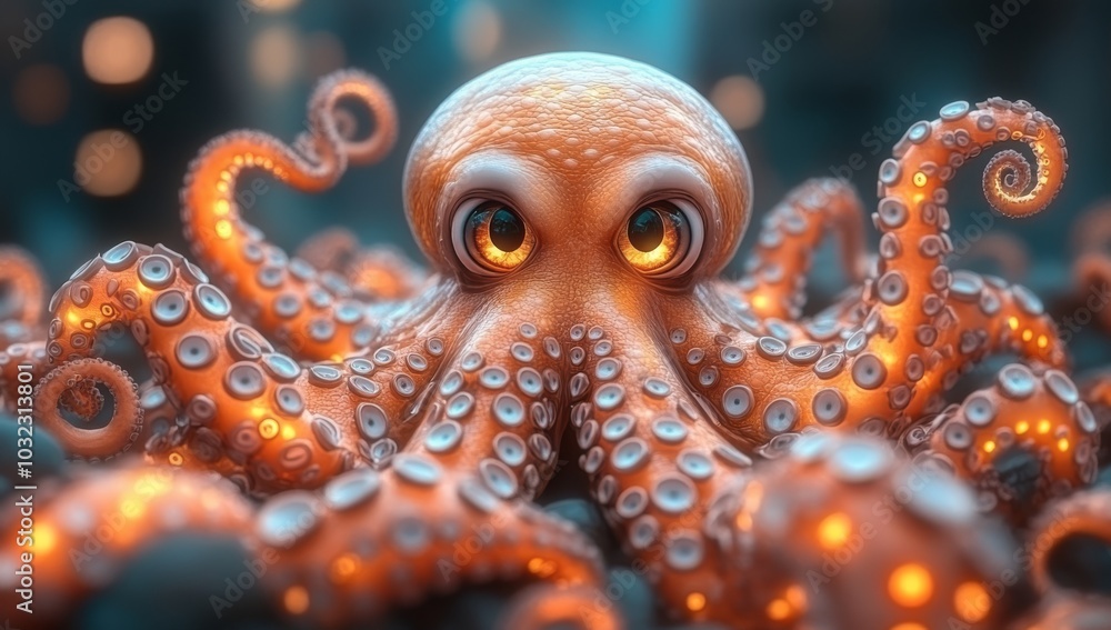 Obraz premium Jellyfish underwater, beautiful background with realistic jellyfish