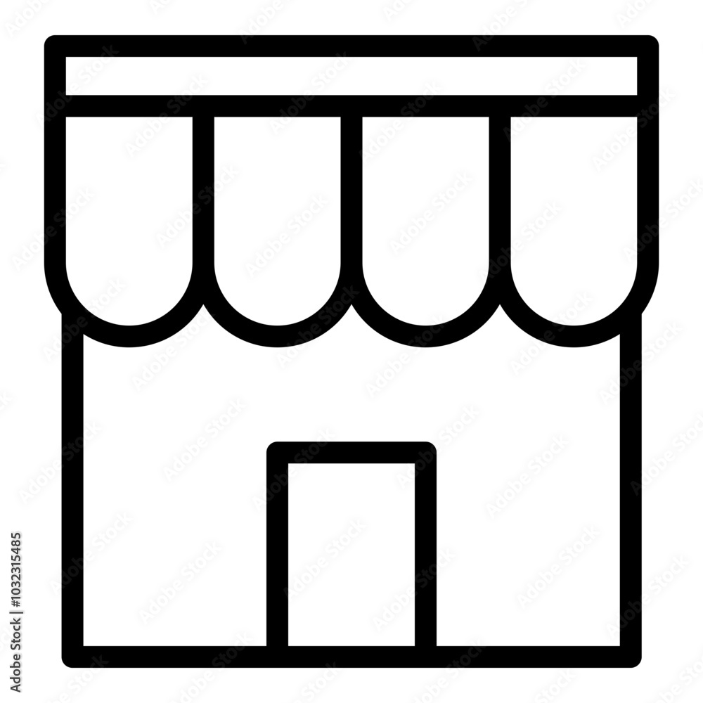 Marketplace icon. Vector line icon Marketplace icon. Vector line icon