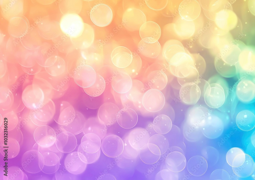 Colorful gradient bokeh with sparkling light effects and glitter particles Generative AI