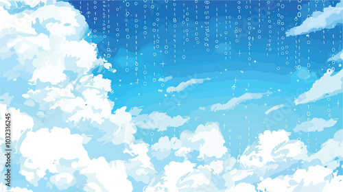 Digital Cloud Inscriptions: Zeros and Ones Exploration