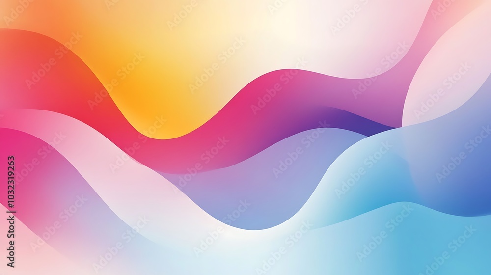Abstract colorful gradient background with wavy lines. Abstract colorful gradient background with wavy lines.
