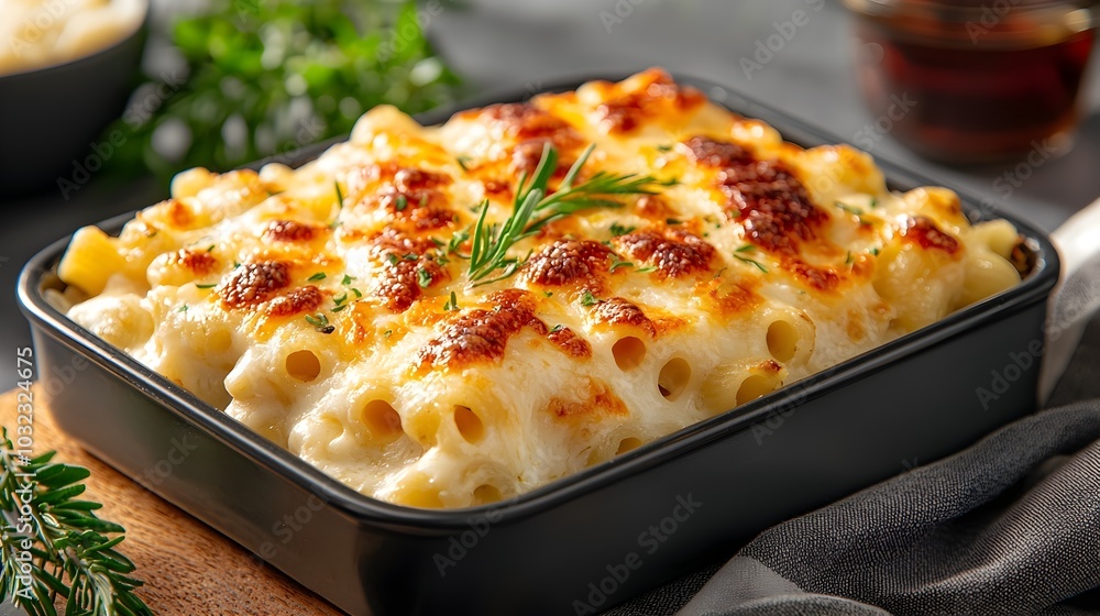 Freshly Baked Macaroni and Cheese Casserole with a Golden Crisp Topping A Comforting and Delicious Homemade Pasta Dish Perfect for Lunch or Dinner Freshly Baked Macaroni and Cheese Casserole with a Golden Crisp Topping A Comforting and Delicious Homemade Pasta Dish Perfect for Lunch or Dinner