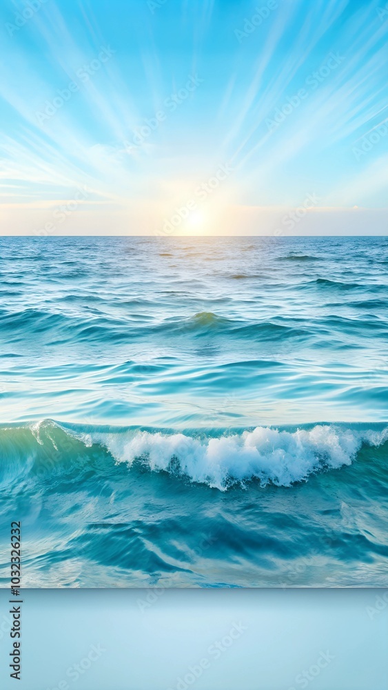 Obraz premium Sunrise over the ocean