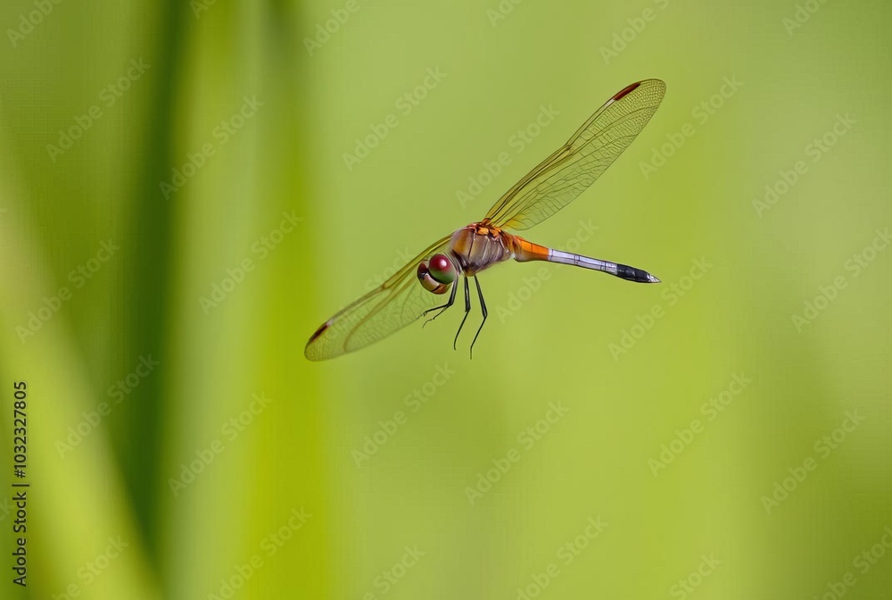 Dragonfly in Mid Flight Dragonfly in Mid Flight