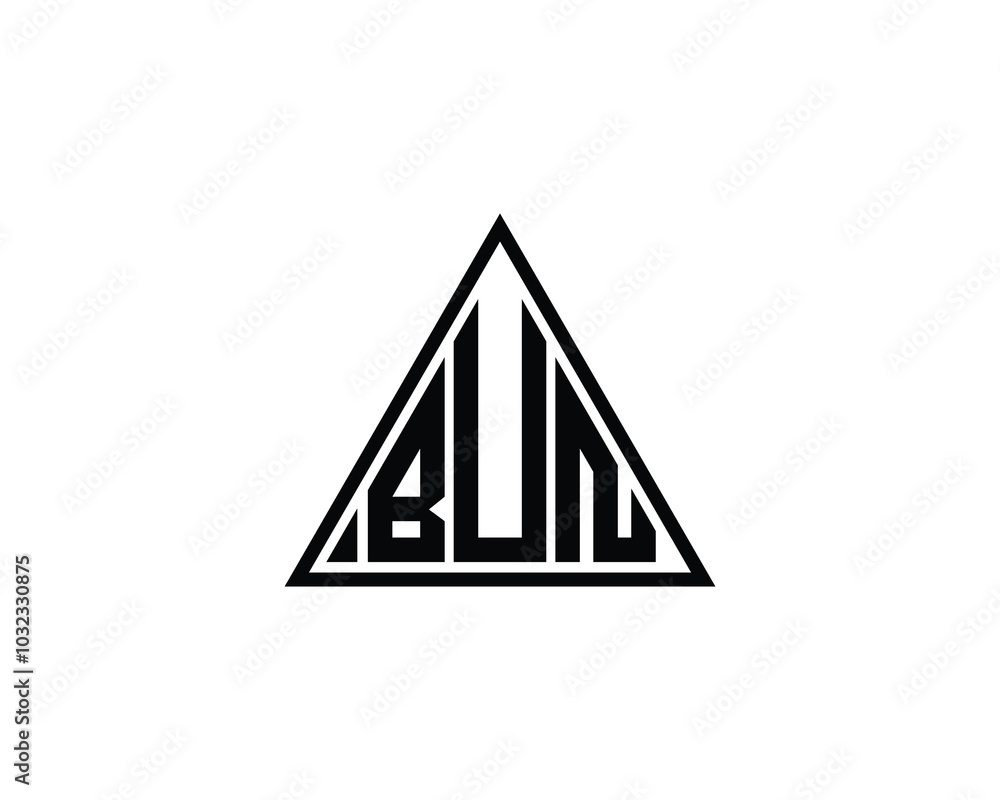 BUN logo design vector template. BUN