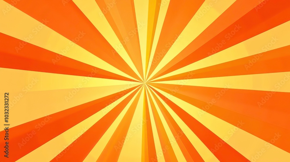 Abstract background with orange and yellow radiating lines.