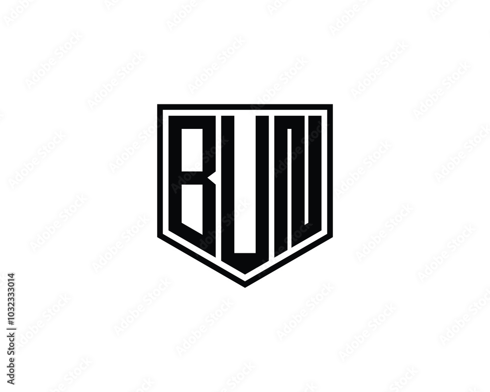 BUN logo design vector template. BUN BUN logo design vector template. BUN