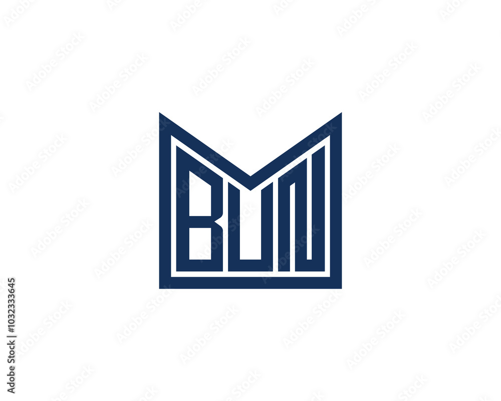 BUN logo design vector template. BUN BUN logo design vector template. BUN