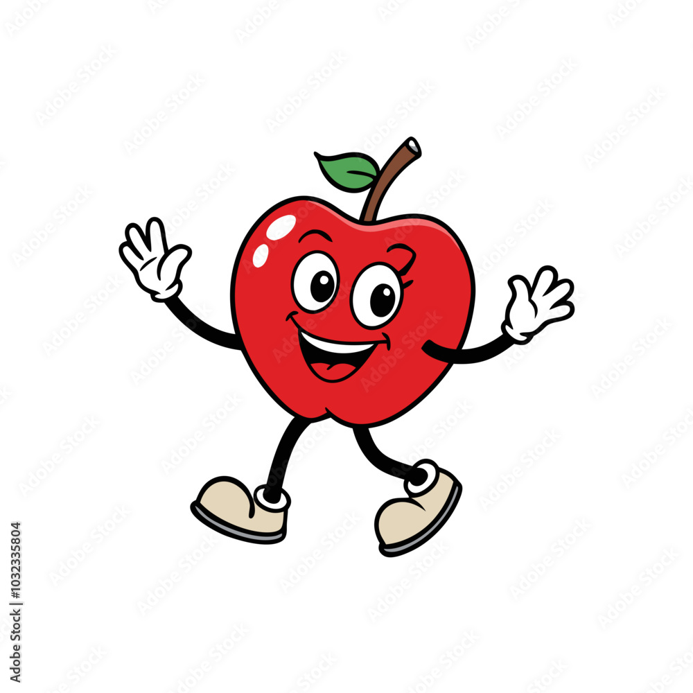 apple cartoon vector illustration apple cartoon vector illustration