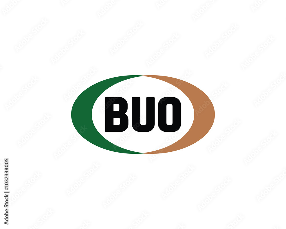 BUO logo design vector template. BUO BUO logo design vector template. BUO