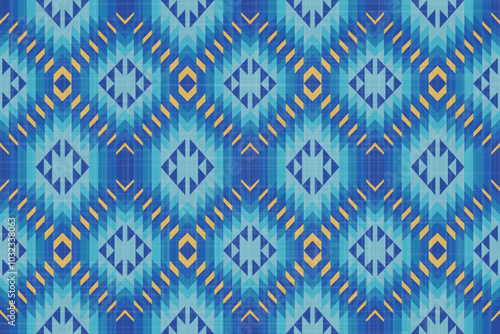 Navajo tribal vector seamless pattern. Native American ornament. Ethnic South Western decor style. Boho geometric ornament.