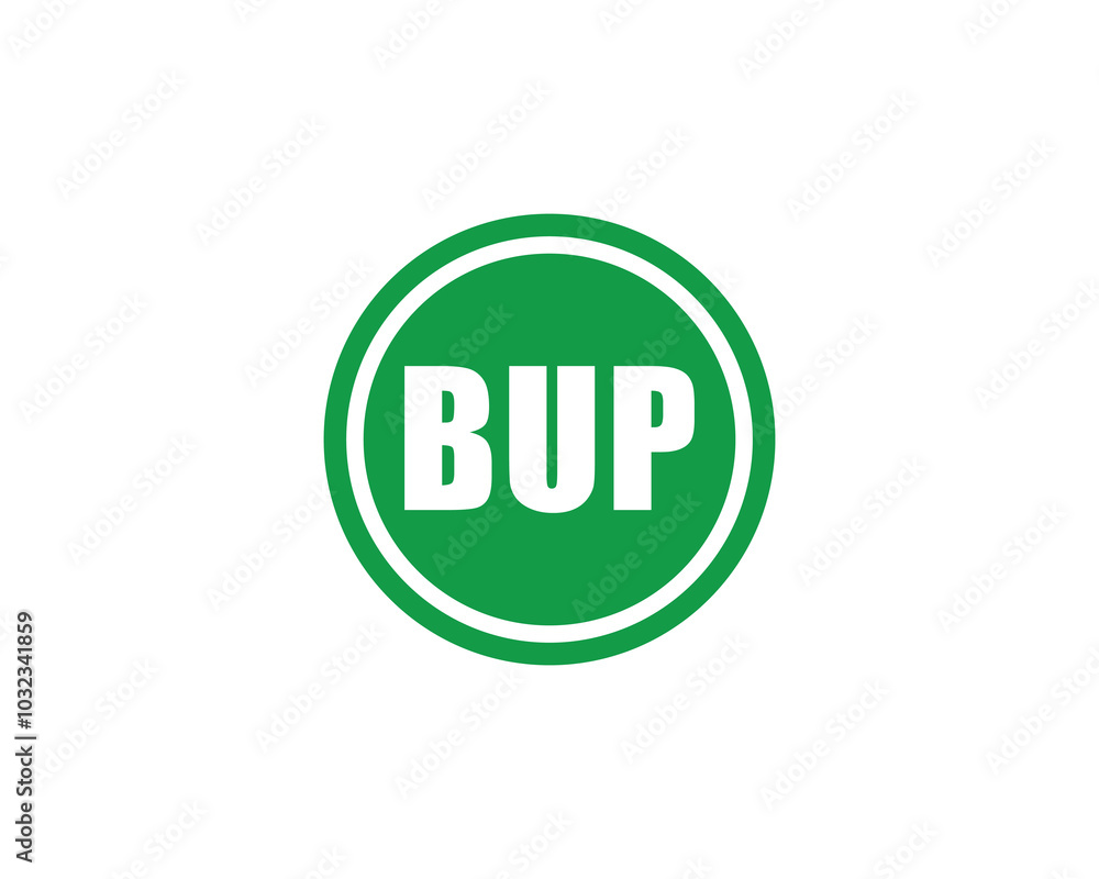 BUP logo design vector template. BUP BUP logo design vector template. BUP