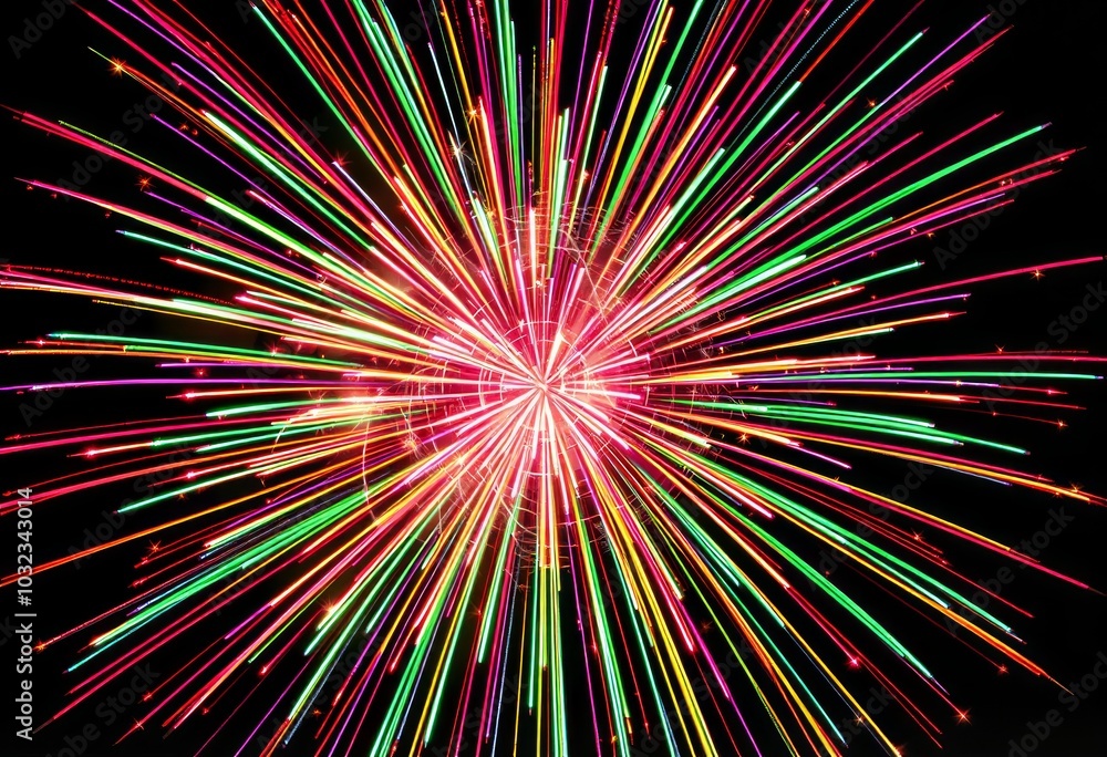 Rainbow vertical shells Large spherical fireworks that explode i Rainbow vertical shells Large spherical fireworks that explode i