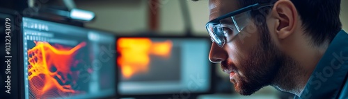 Wallpaper Mural Detailed Simulation of Heat Distribution in Metal Parts During Manufacturing Process Torontodigital.ca