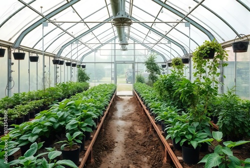 Steam Powered GreenhouseA greenhouse with steam powered heating photo