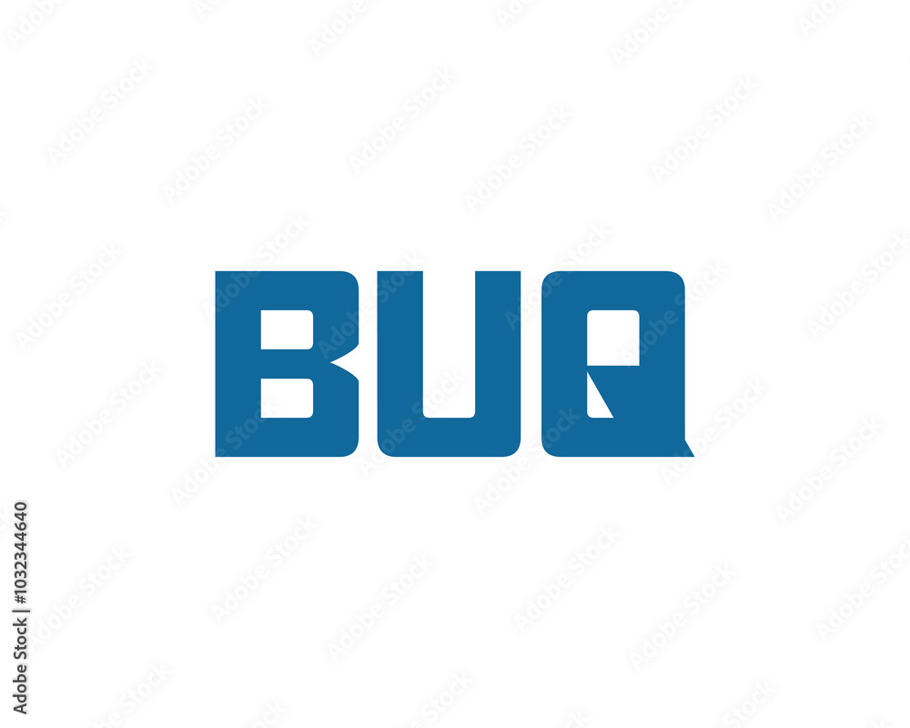 BUQ logo design vector template. BUQ BUQ logo design vector template. BUQ