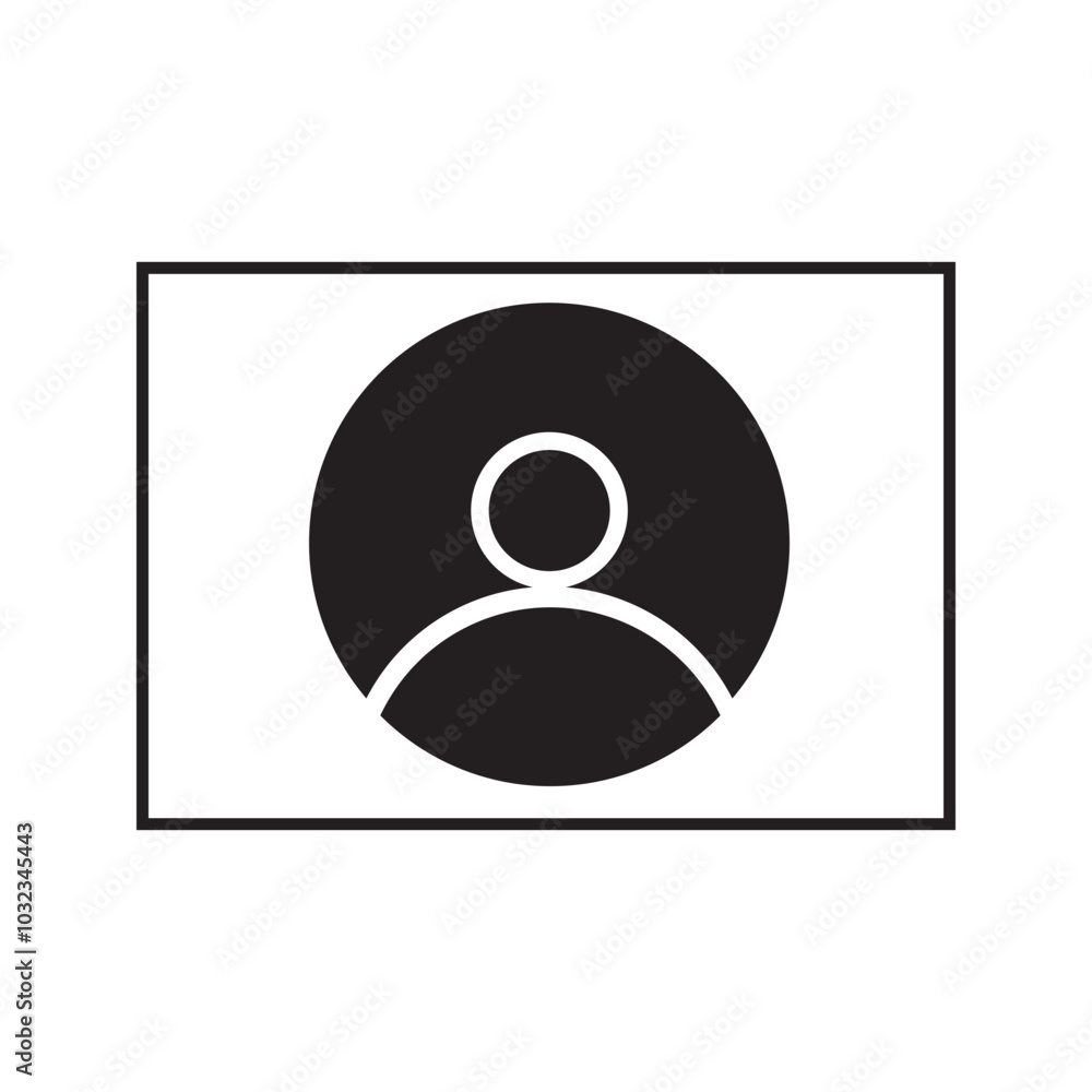 User profile icon flat design. User profile icon flat design.