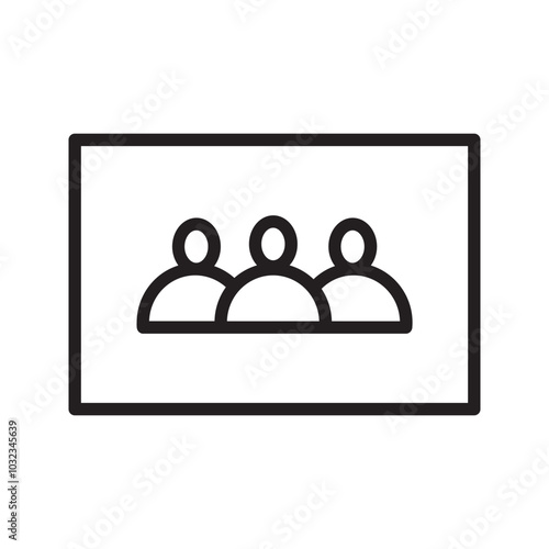 User profile icon flat design