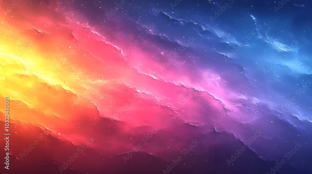 Naklejka premium Dynamic gradient color spectrum with bold transitions, filling the visual with powerful movement