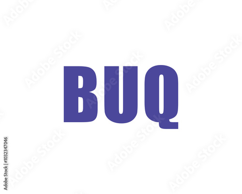 Wallpaper Mural BUQ logo design vector template. BUQ Torontodigital.ca