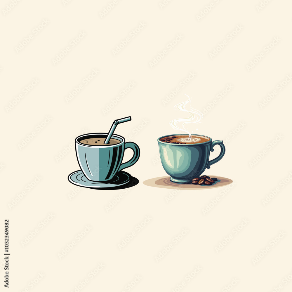 coffee cup vector illustrations white background coffee cup vector illustrations white background