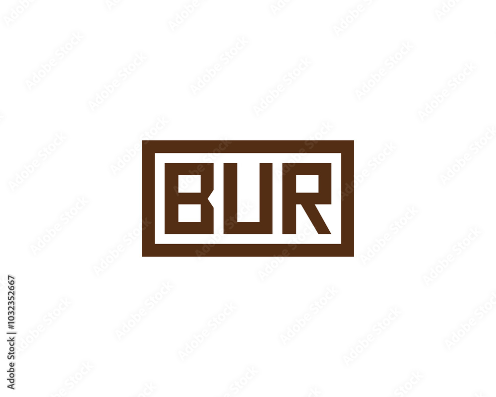BUR logo design vector template. BUR BUR logo design vector template. BUR