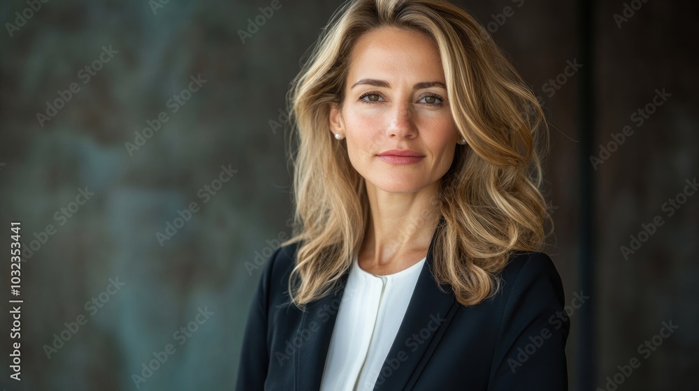 Portrait of a Confident Woman in a Black Blazer Portrait of a Confident Woman in a Black Blazer