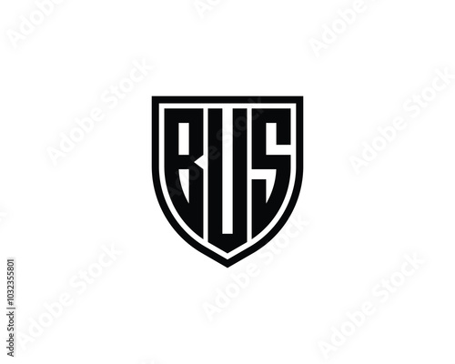 BUS logo design vector template. BUS