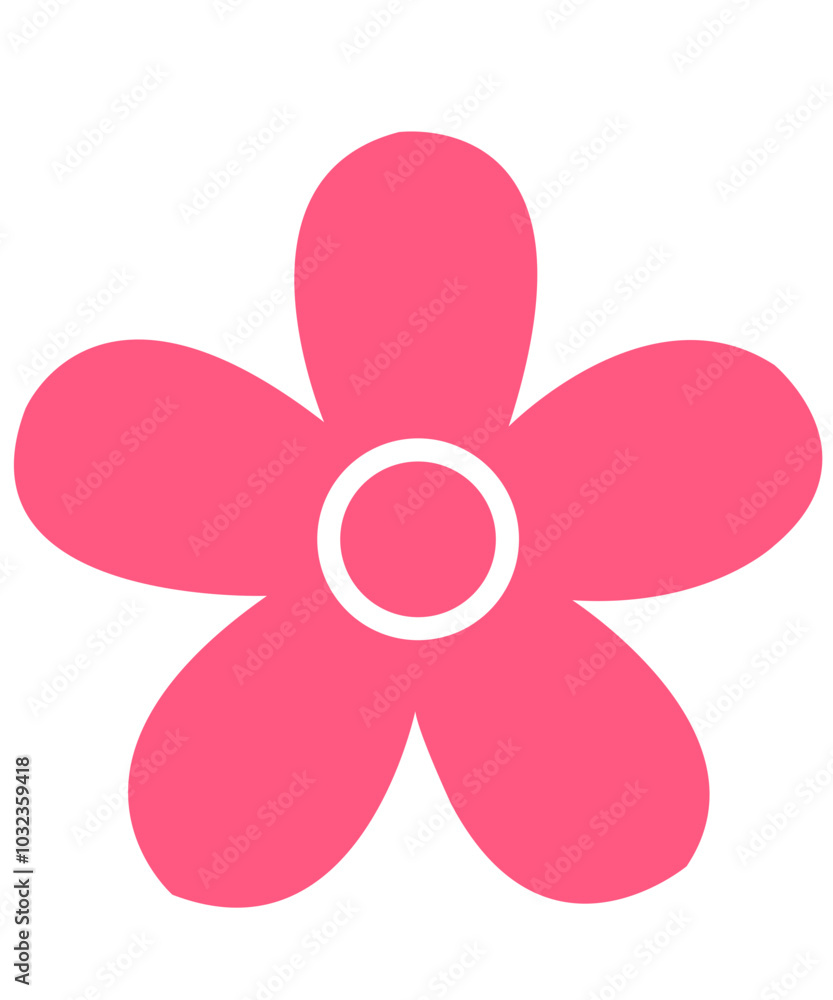 Flower clip art design on plain white transparent isolated background for card, shirt, hoodie, sweatshirt, apparel, card, tag, mug, icon, poster or badge Flower clip art design on plain white transparent isolated background for card, shirt, hoodie, sweatshirt, apparel, card, tag, mug, icon, poster or badge