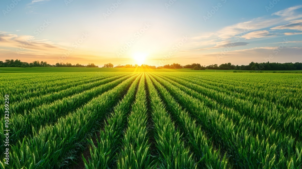 A peaceful countryside landscape with fields of probiotic-rich crops, Countryside, gut health through nature, nature s role in gut health A peaceful countryside landscape with fields of probiotic-rich crops, Countryside, gut health through nature, nature s role in gut health