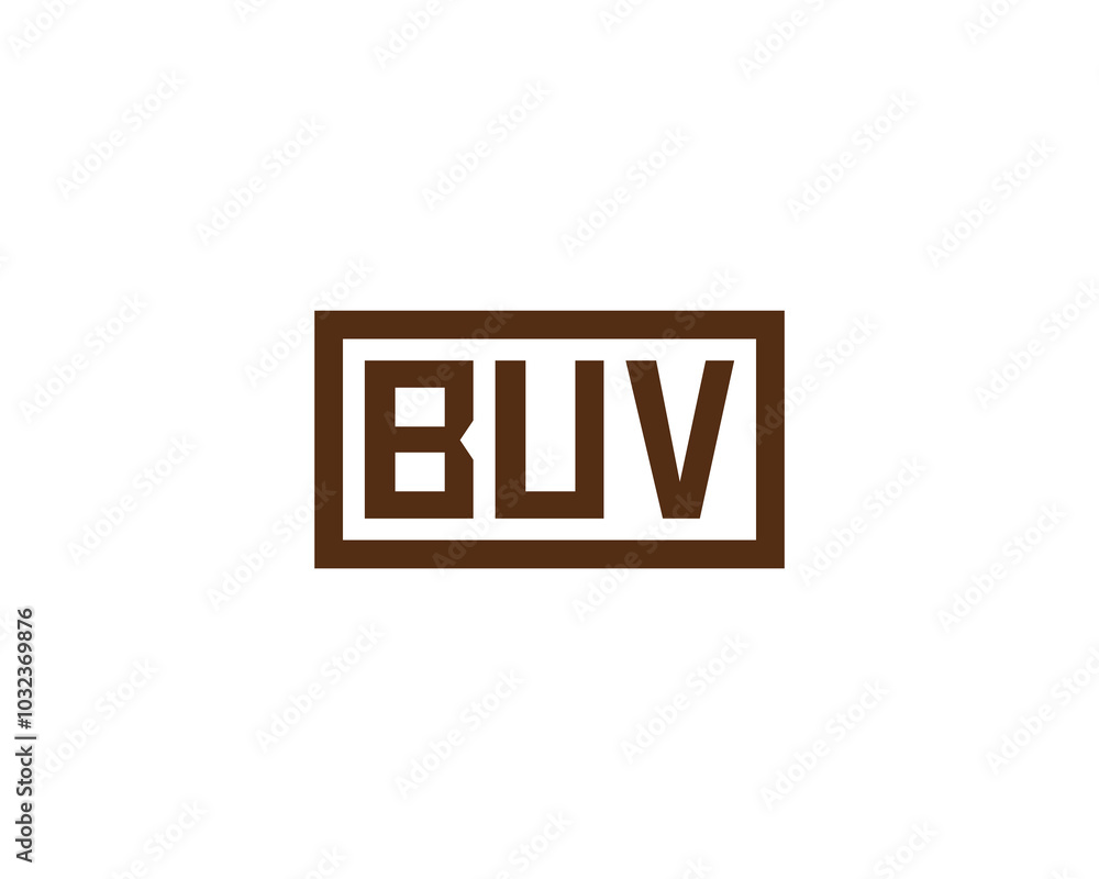 BUV logo design vector template. BUV BUV logo design vector template. BUV