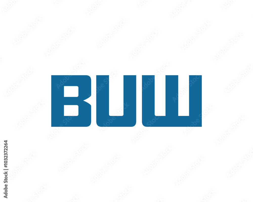 BUW logo design vector template. BUW BUW logo design vector template. BUW