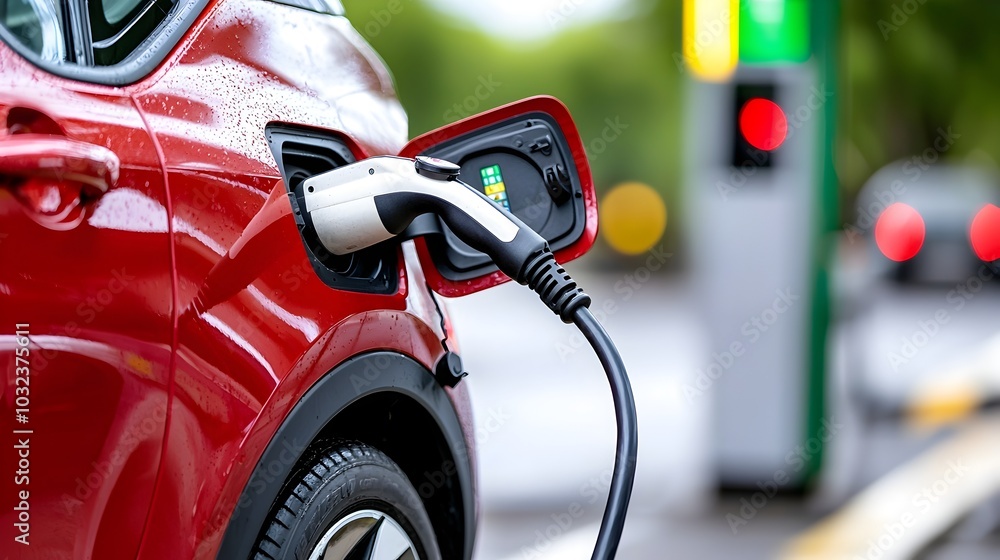 Electric Car Charging at a Station Powered by Renewable Energy Sources for Sustainable and Emission Free Transportation of the Future Electric Car Charging at a Station Powered by Renewable Energy Sources for Sustainable and Emission Free Transportation of the Future