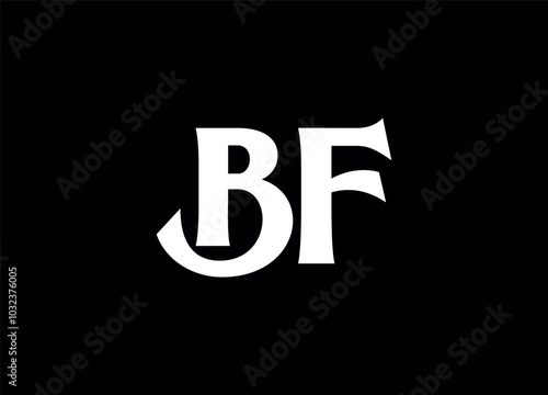 Bf letter logo and monogram logo 