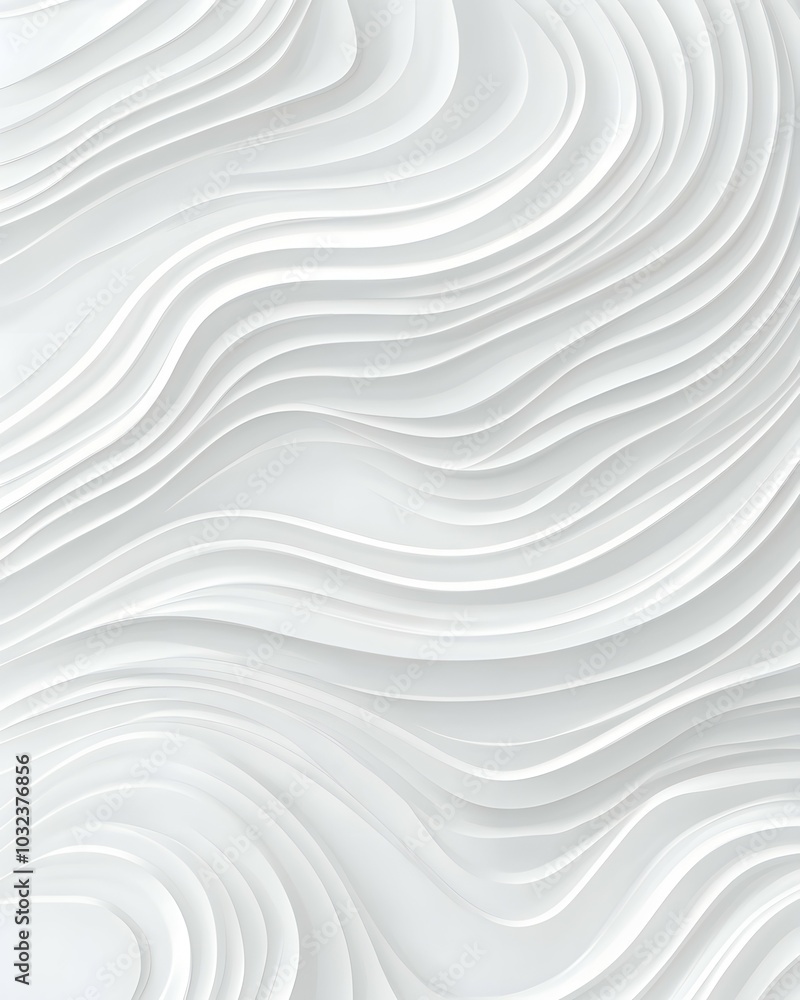 Abstract White Layered Wavy Pattern Background Design Abstract White Layered Wavy Pattern Background Design