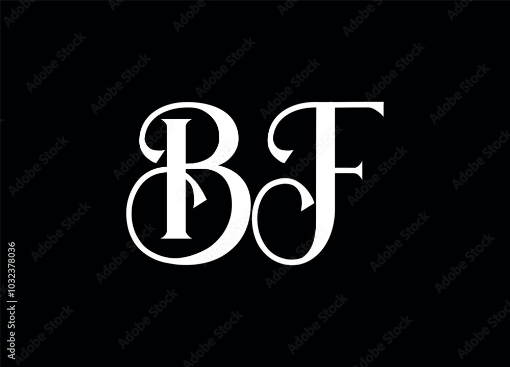 Bf letter logo and monogram logo Bf letter logo and monogram logo