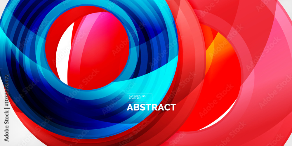 Bright colorful circles with light effects. Abstract background Bright colorful circles with light effects. Abstract background