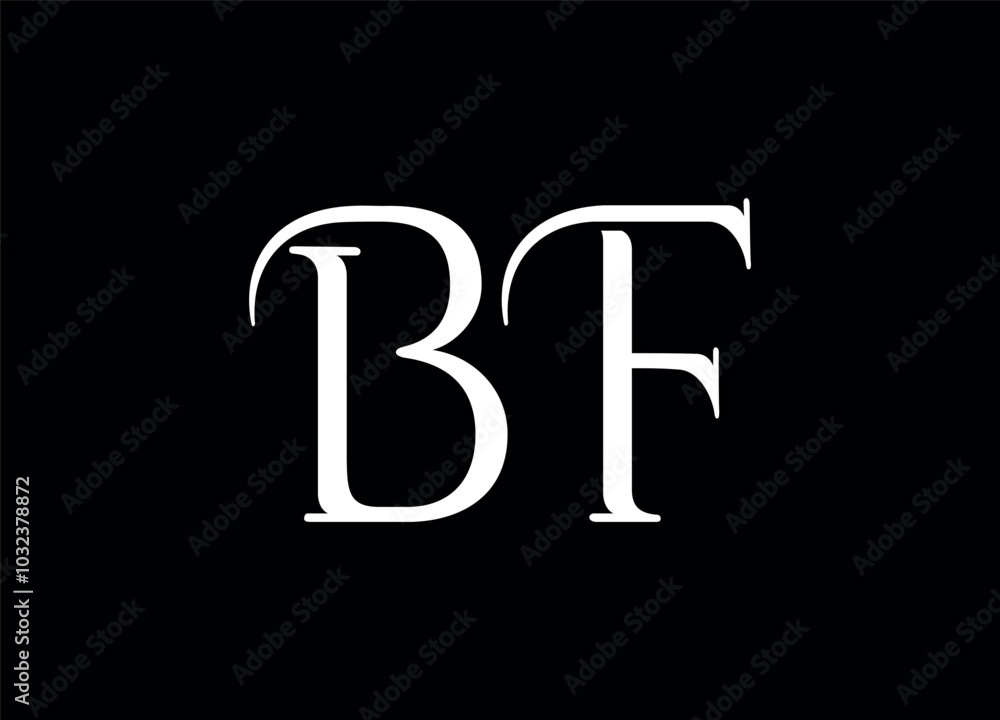 Bf letter logo and monogram logo Bf letter logo and monogram logo